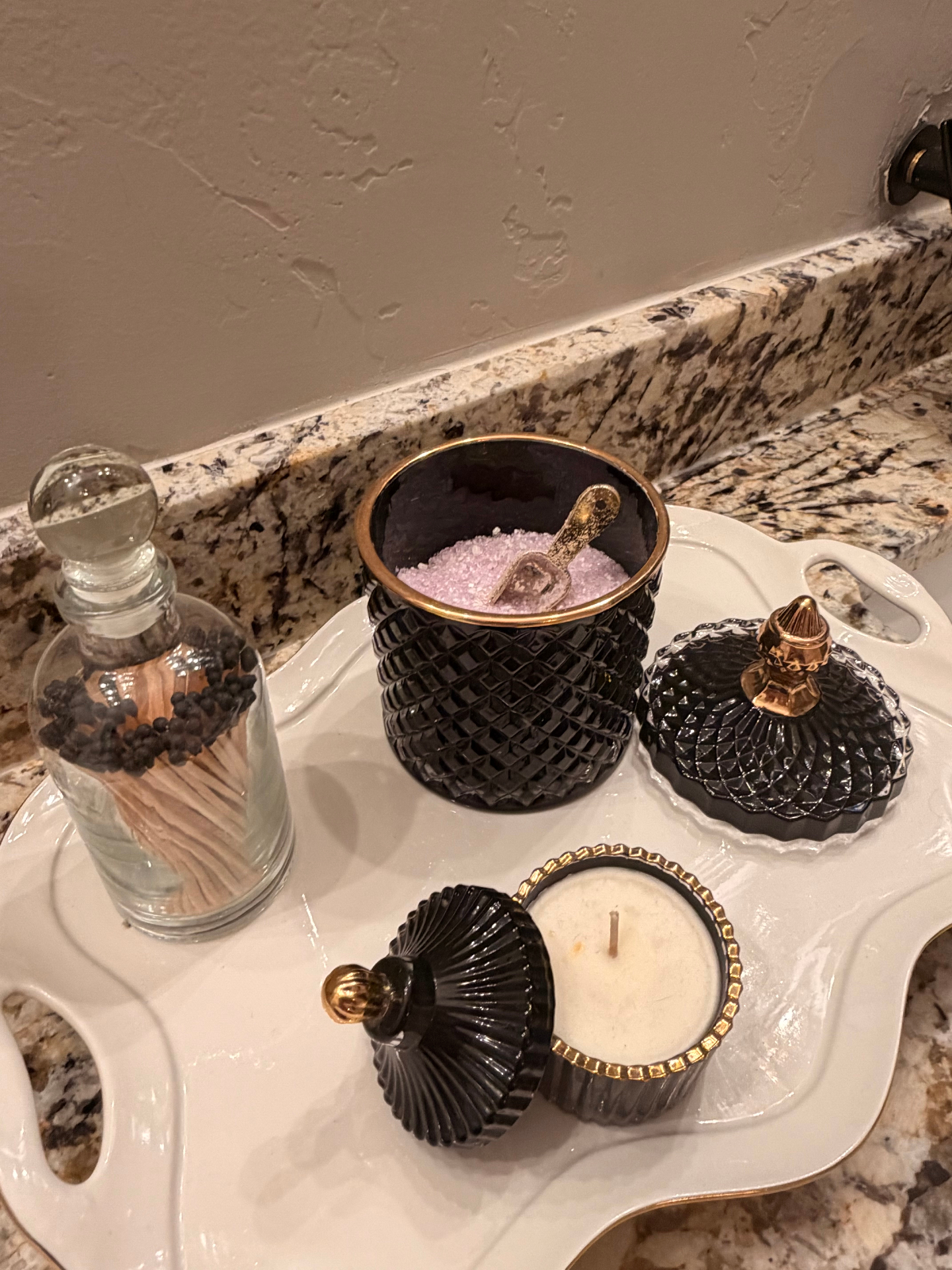 A Seventh Sense Home vessel in the bathroom
