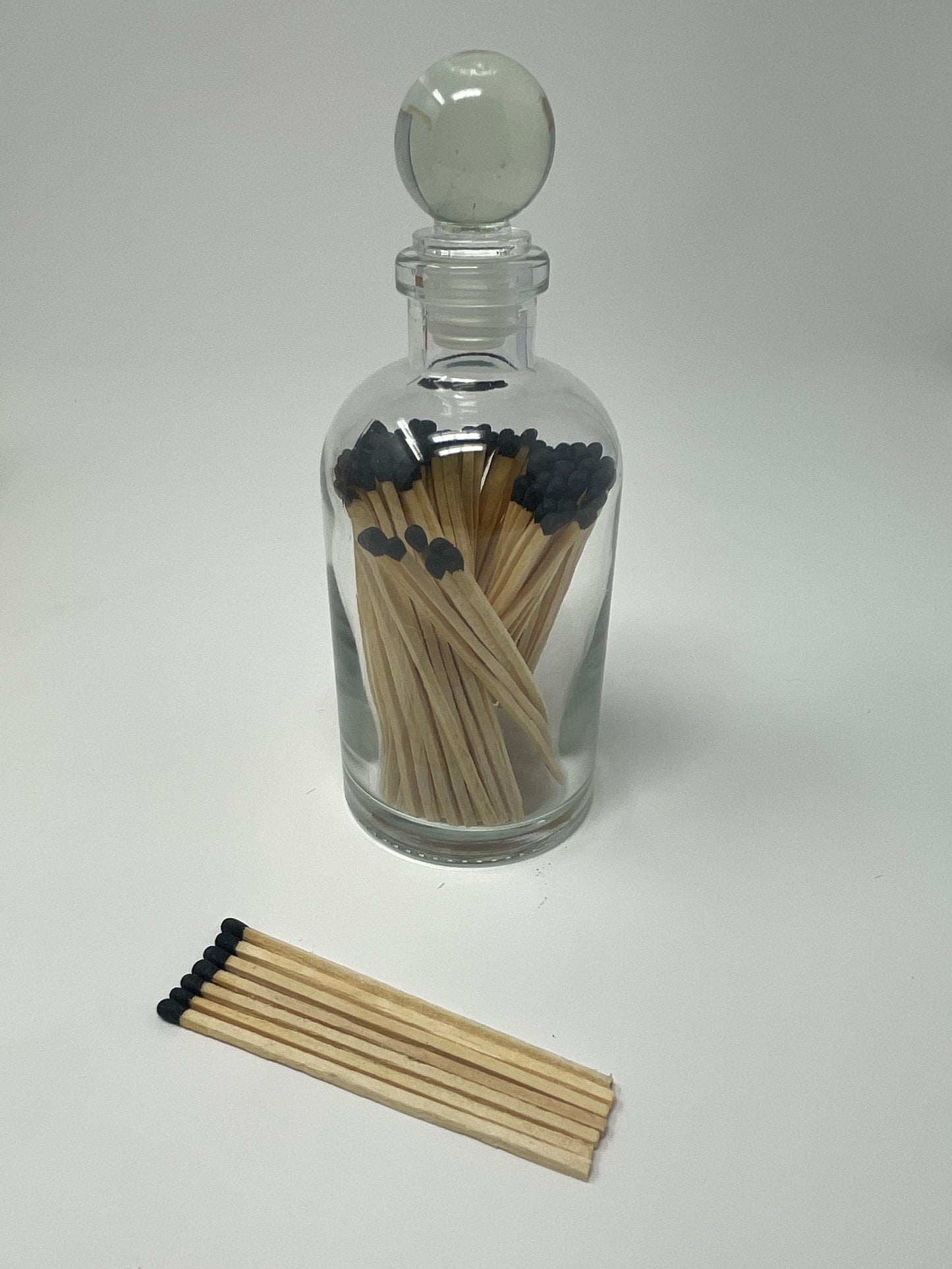 Custom Coordinating Matches in Vintage Apothecary Bottle