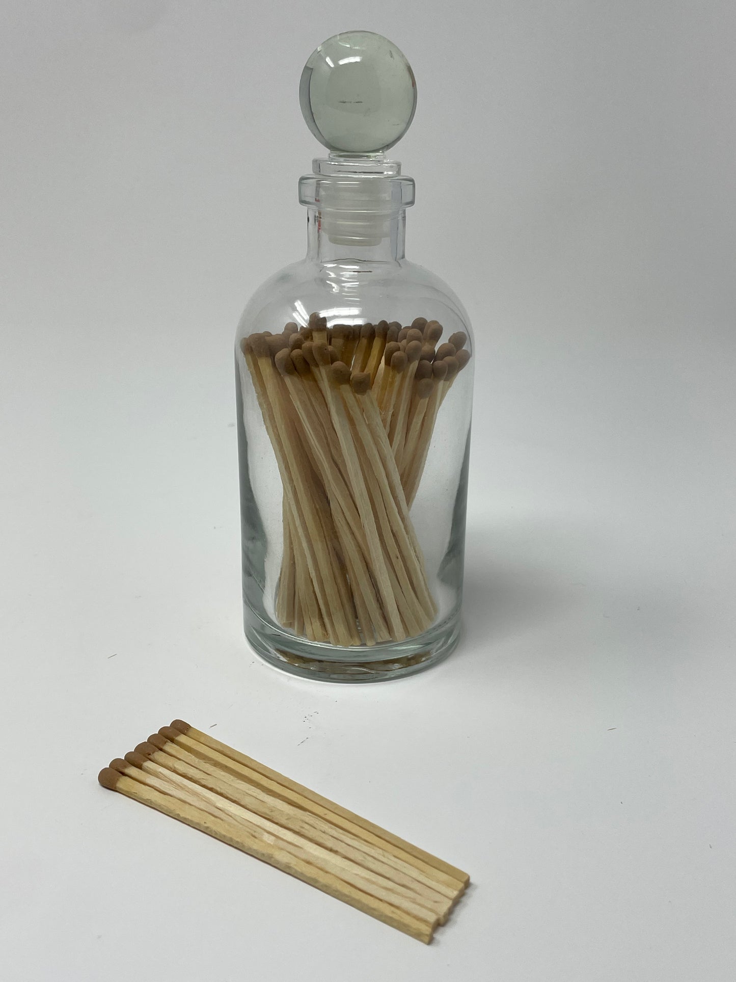 Custom Coordinating Matches in Vintage Apothecary Bottle