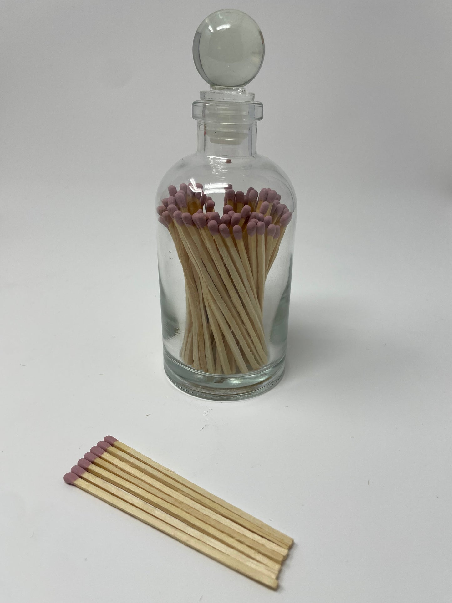 Custom Coordinating Matches in Vintage Apothecary Bottle