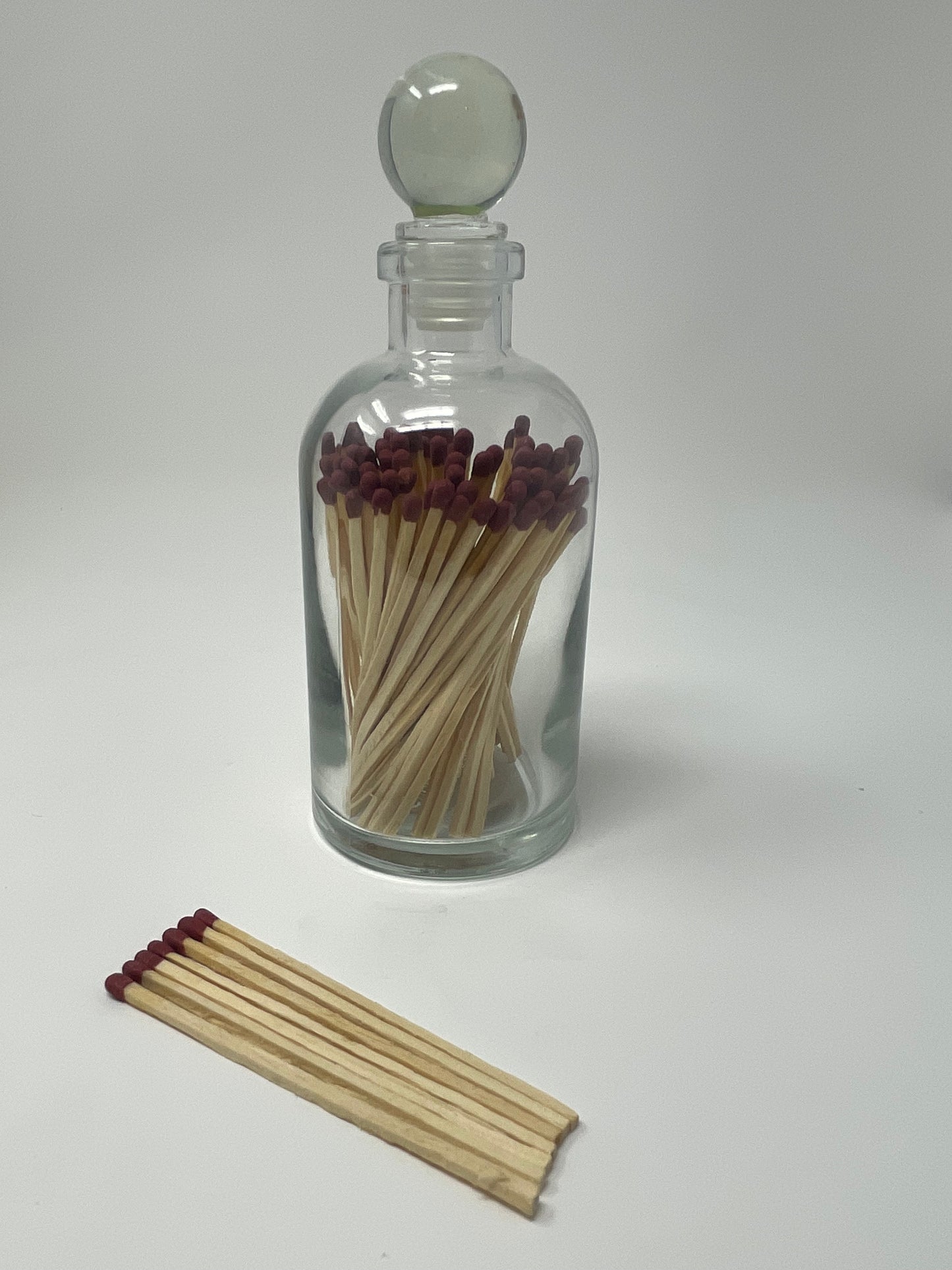 Custom Coordinating Matches in Vintage Apothecary Bottle