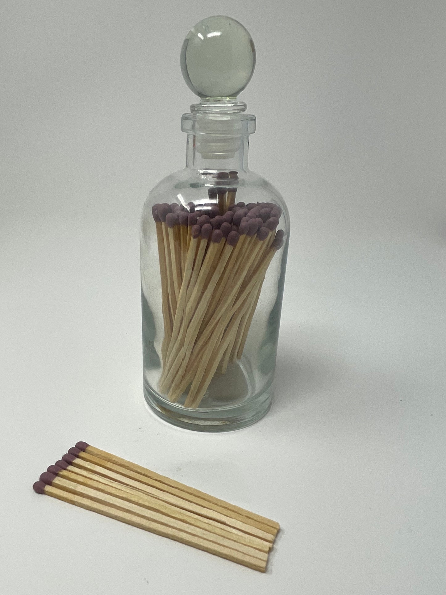 Custom Coordinating Matches in Vintage Apothecary Bottle