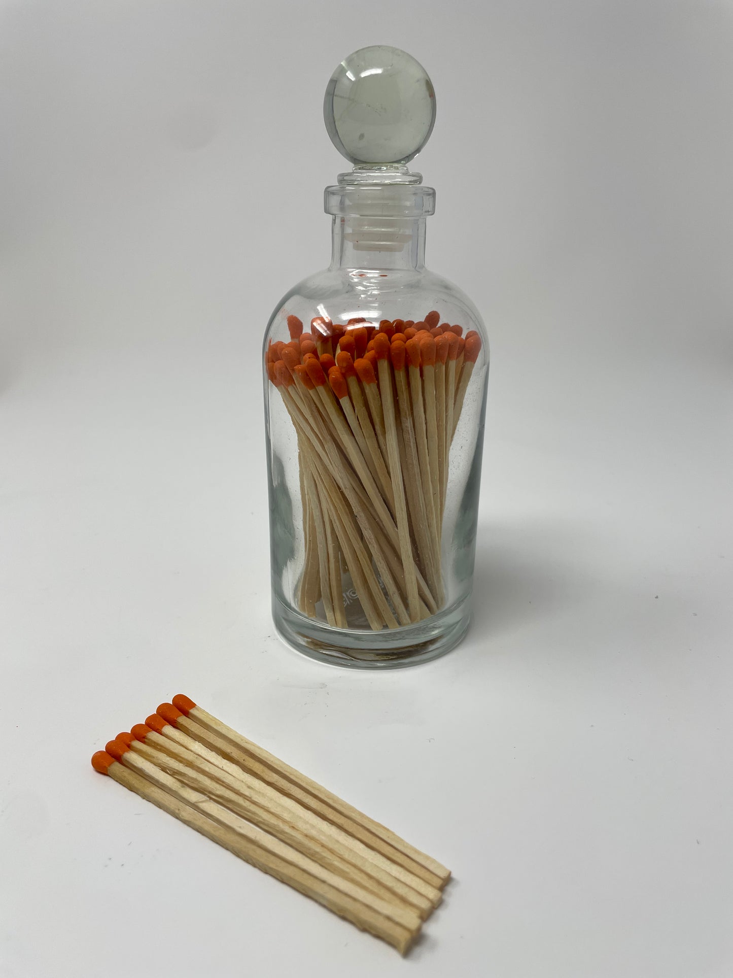 Custom Coordinating Matches in Vintage Apothecary Bottle