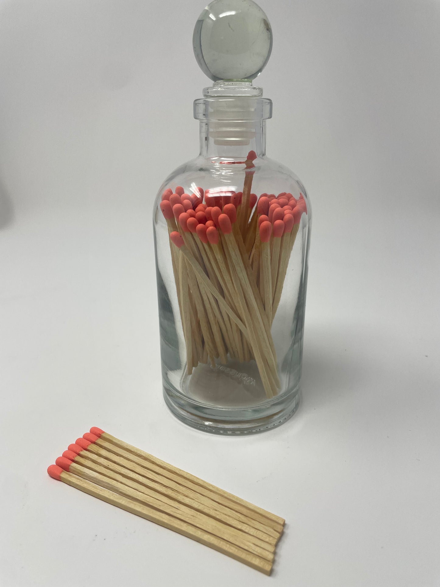 Custom Coordinating Matches in Vintage Apothecary Bottle